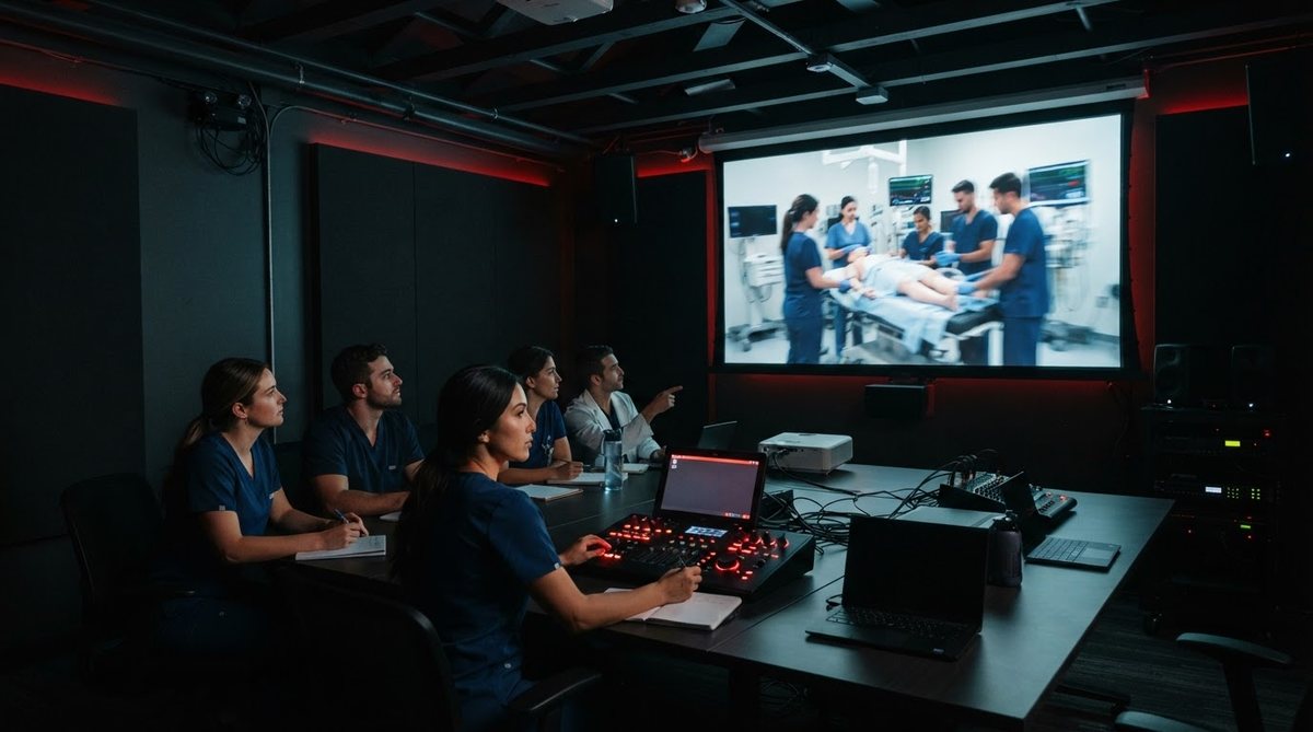 El debriefing: revisar el video grabado es donde ocurre el verdadero aprendizaje.